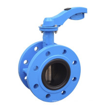 Soft Seat Flanged Butterfly Valve with Lever Operator